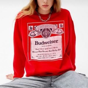 Junkfood Budweiser cut off sweatshirt